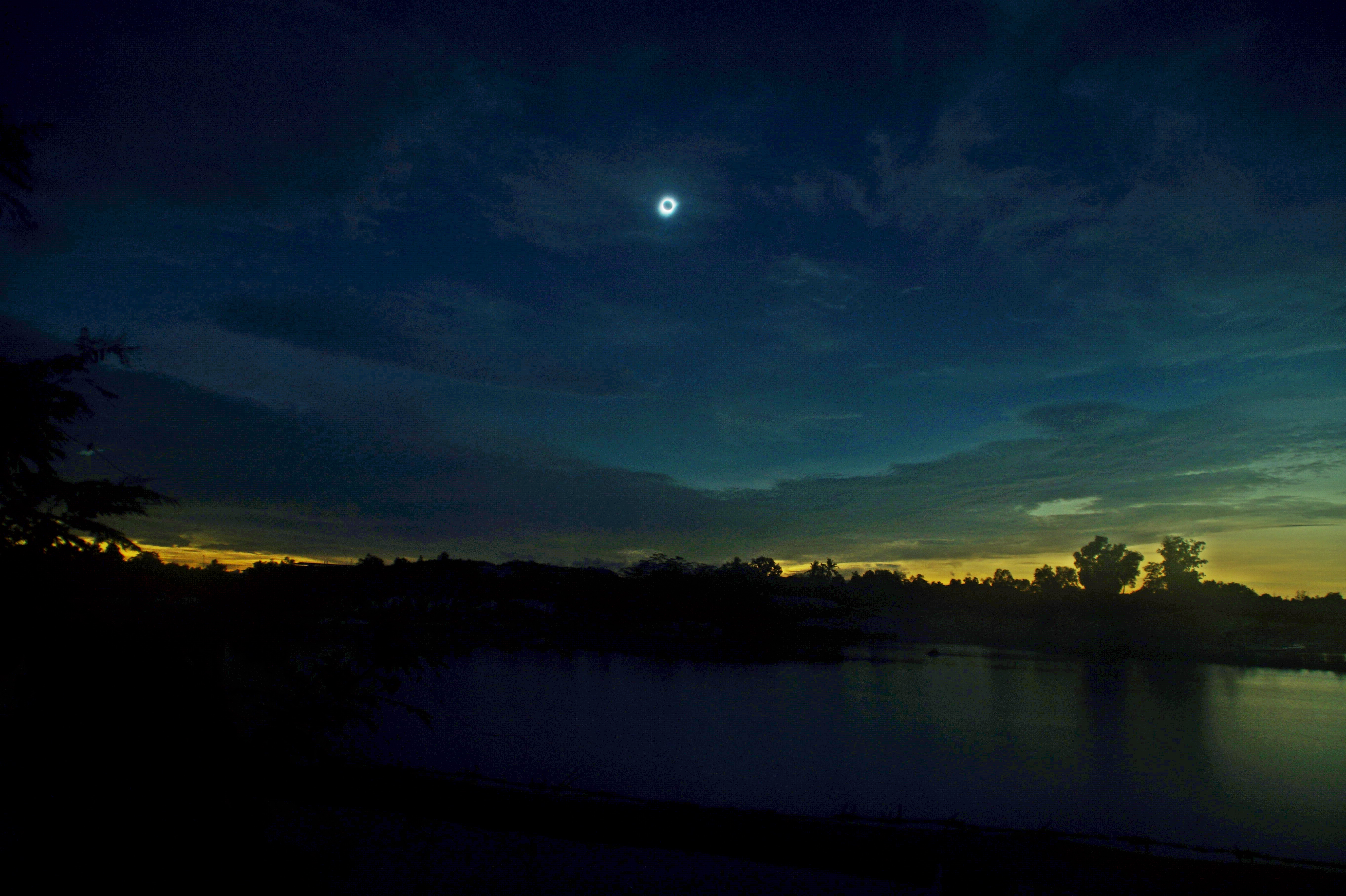 Total solar eclipse in Indonesia