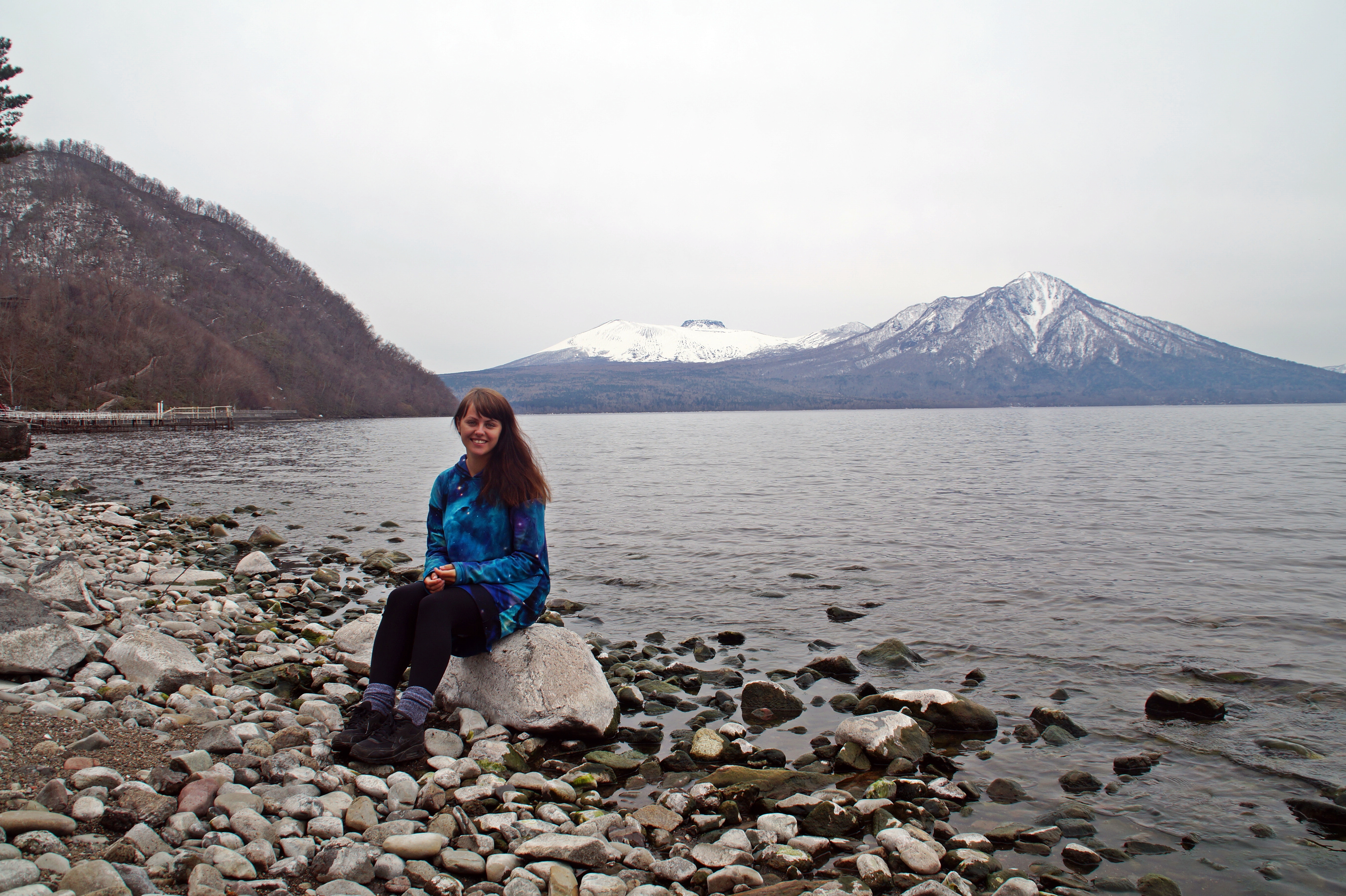 At Lake Shikotsu on Hokkaido