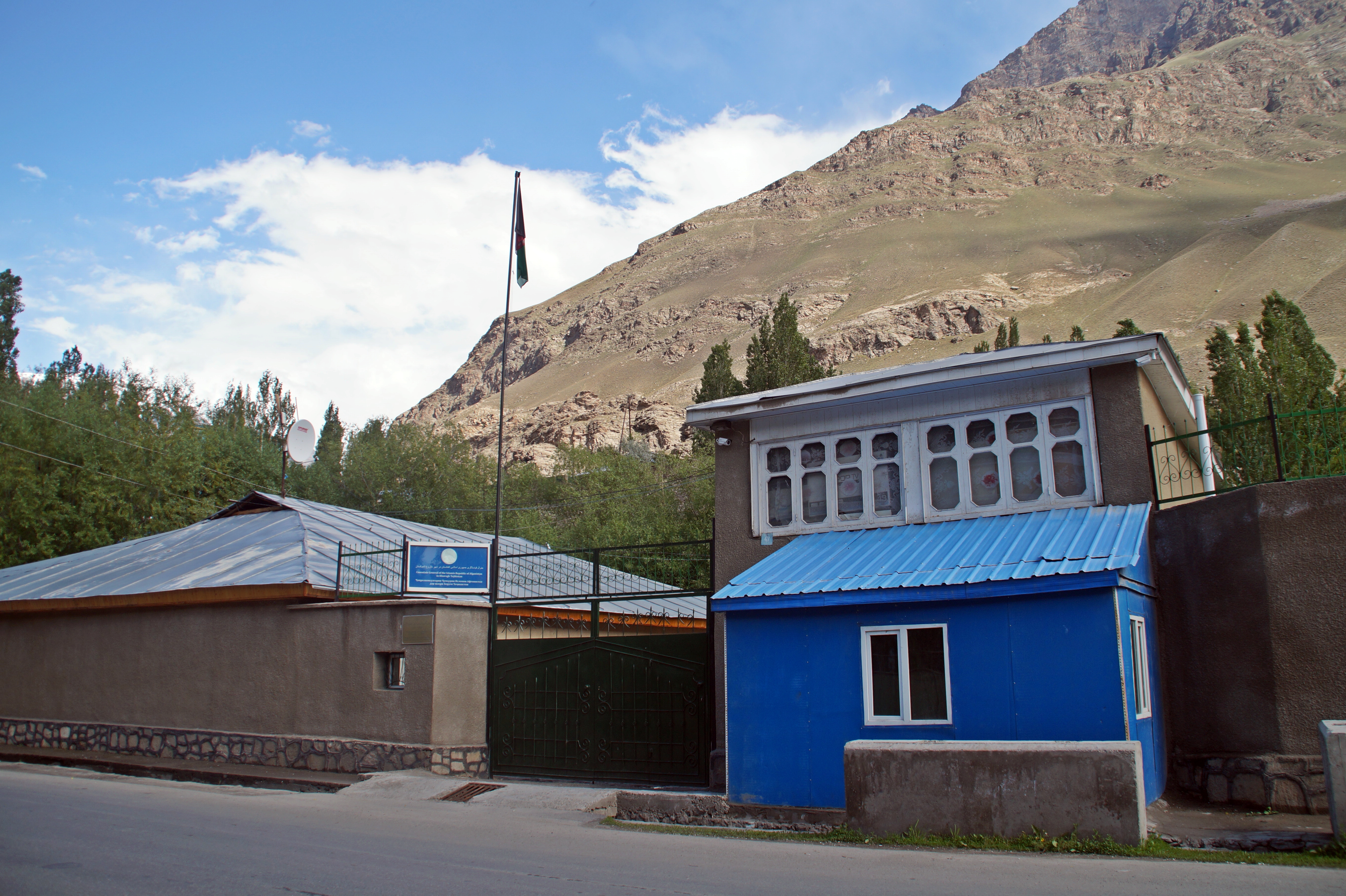 The Afghan consulate in Khorog