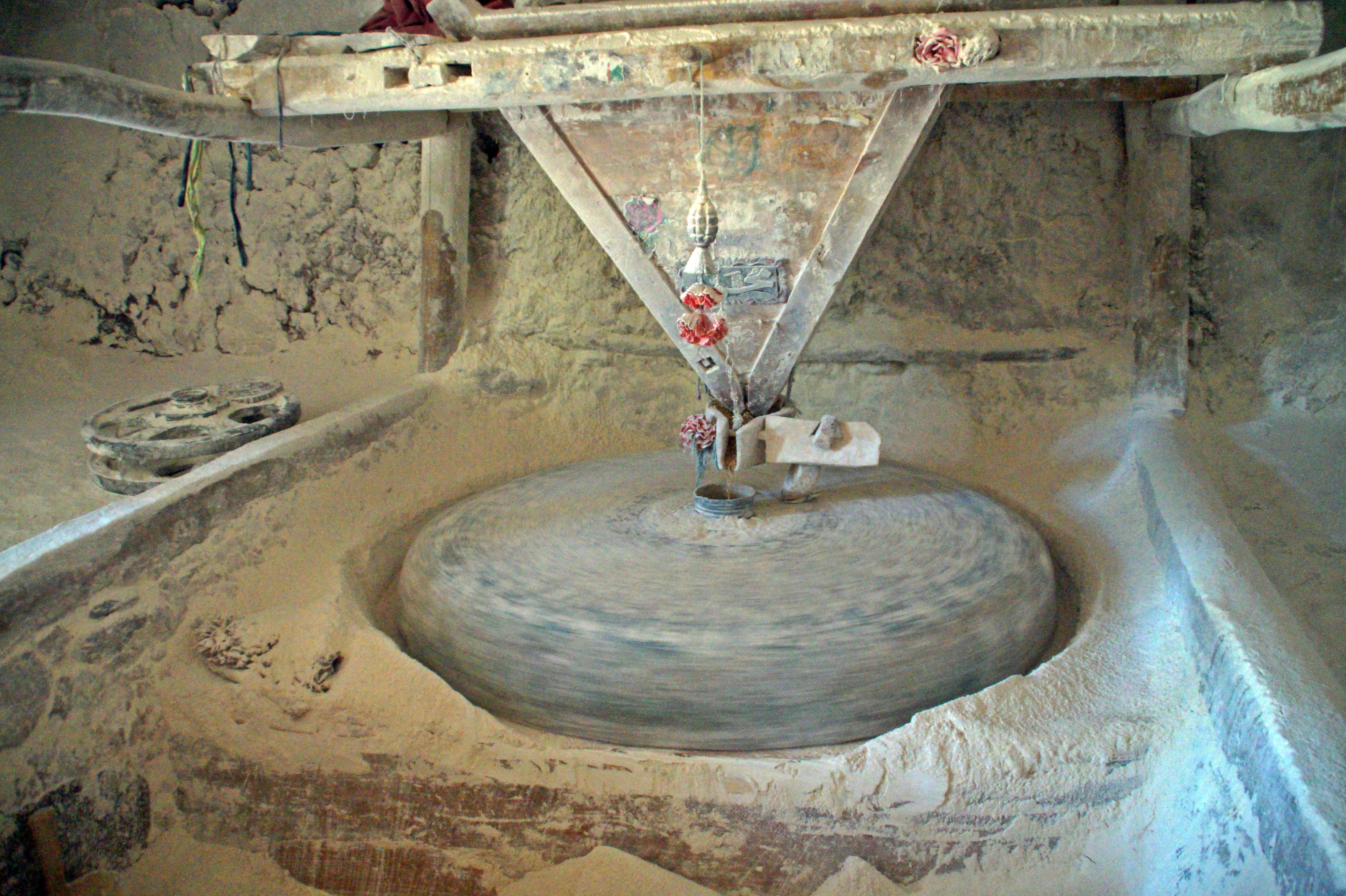 Inside the flour mill