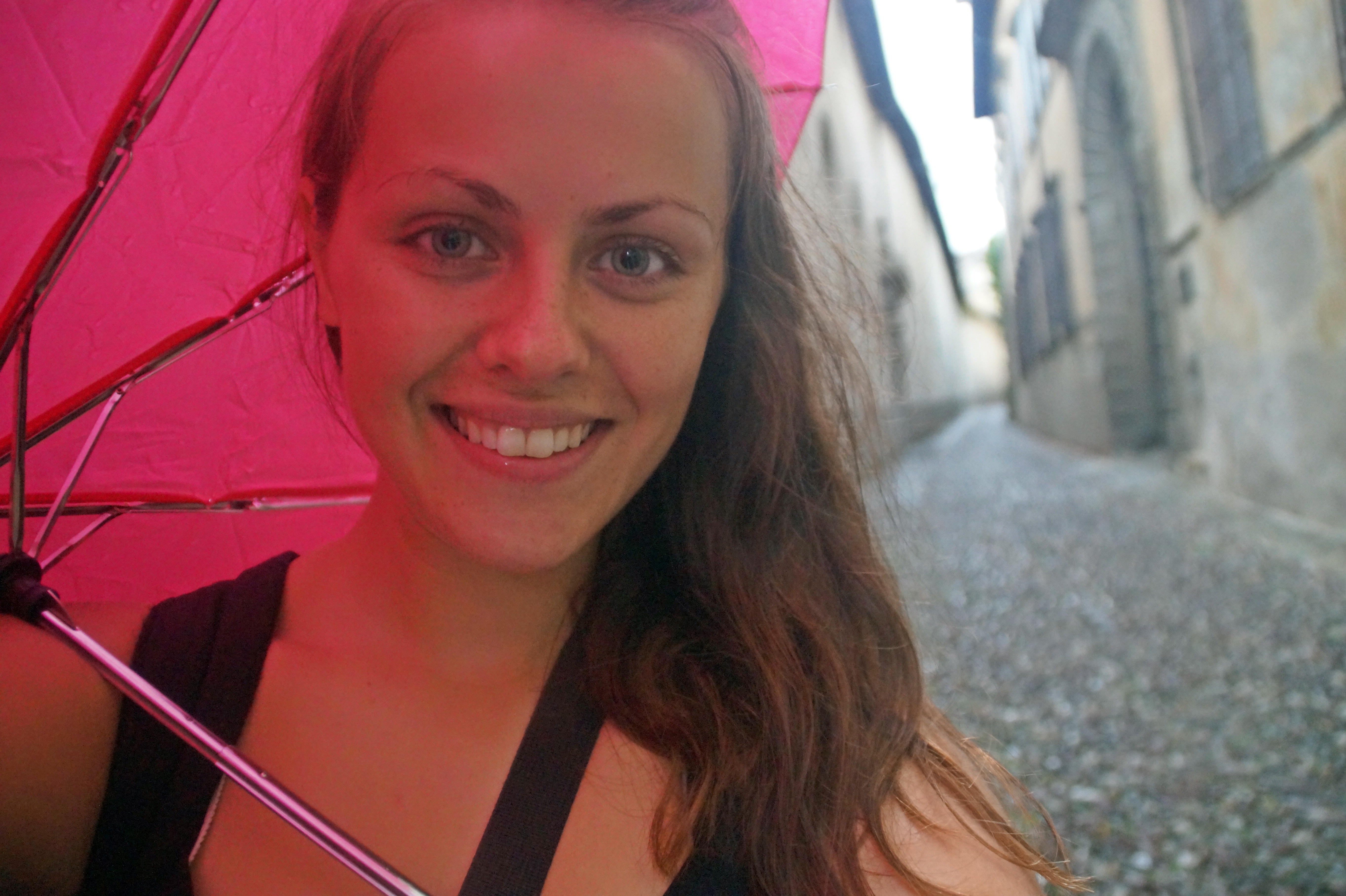 Me with my new Italian umbrella