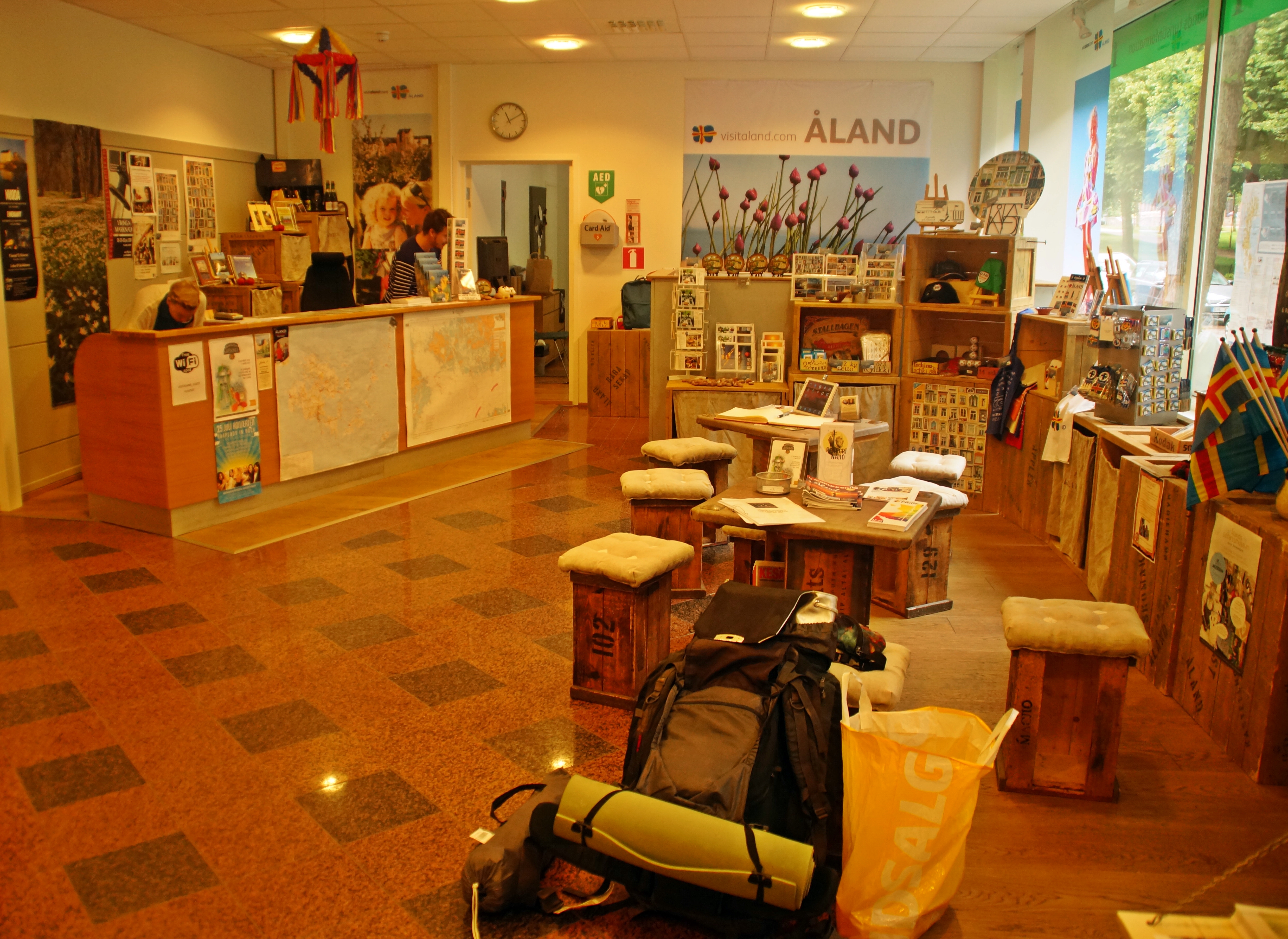 The tourist information center in Mariehamn