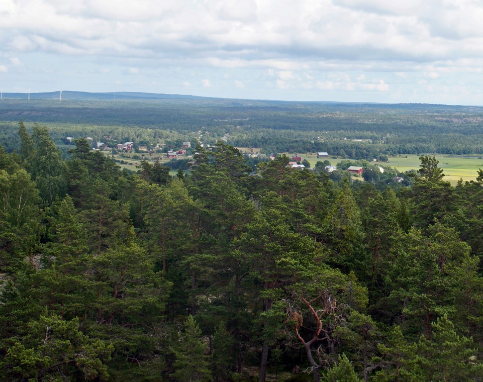 The village of Geta seen from above