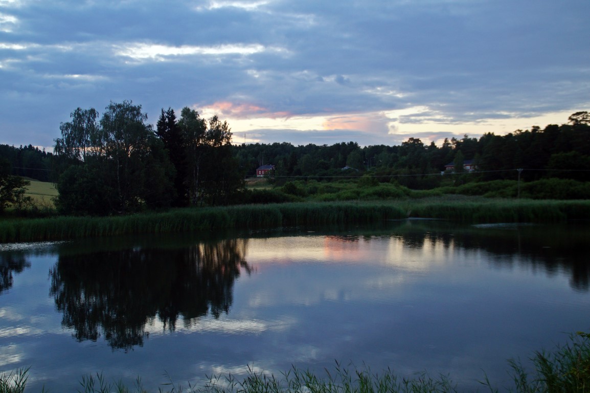 Still some sunset colours left past 11 PM at Kastelholm