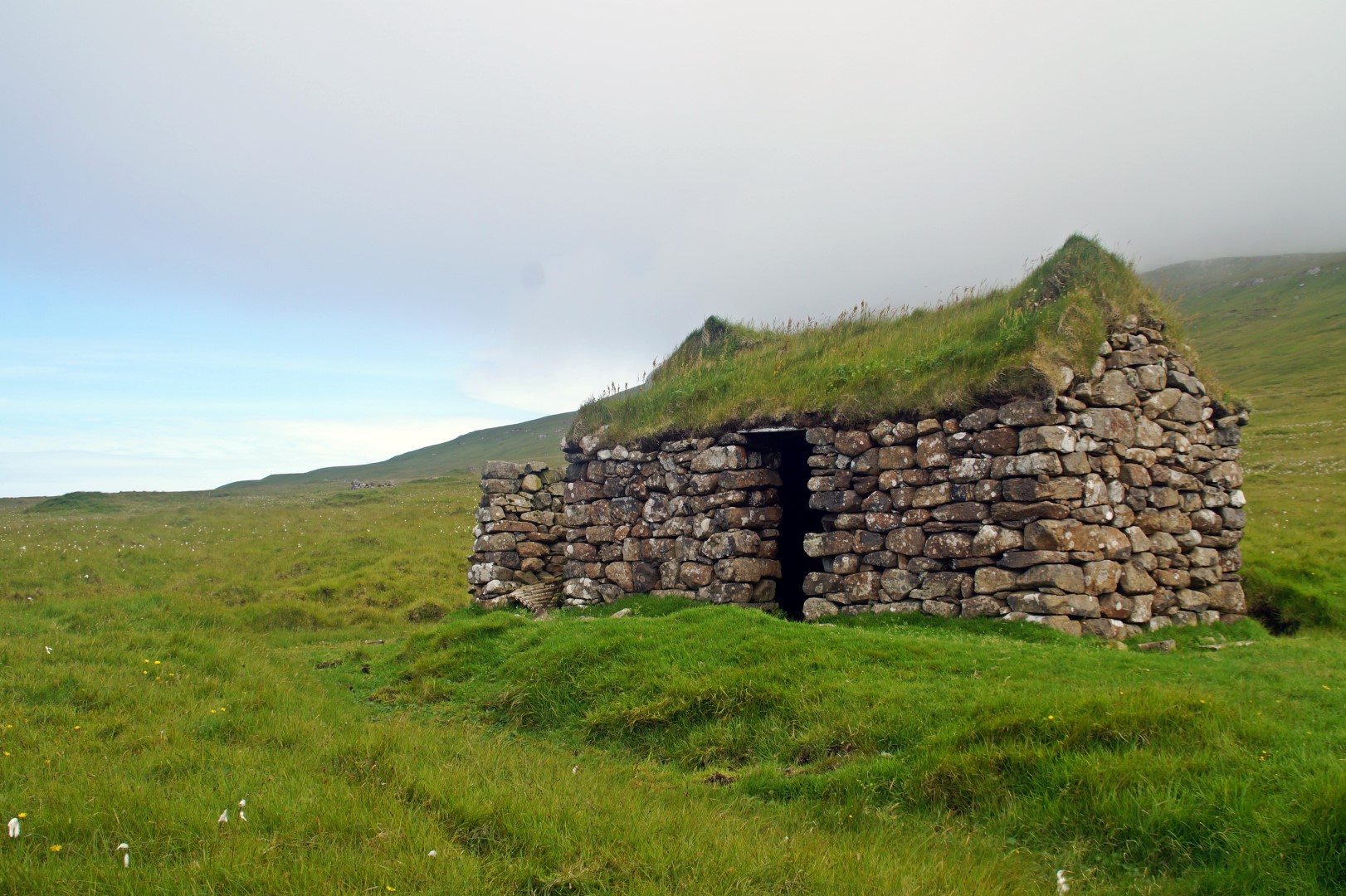 An old stone house in Korkadalur