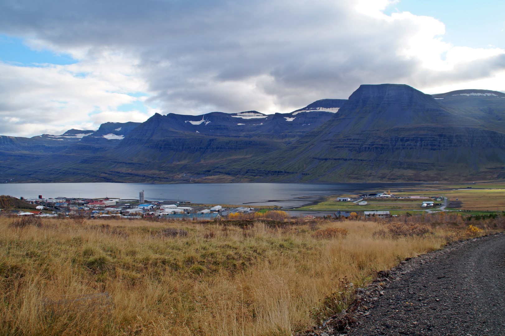 View of Reyðarfjörður from above