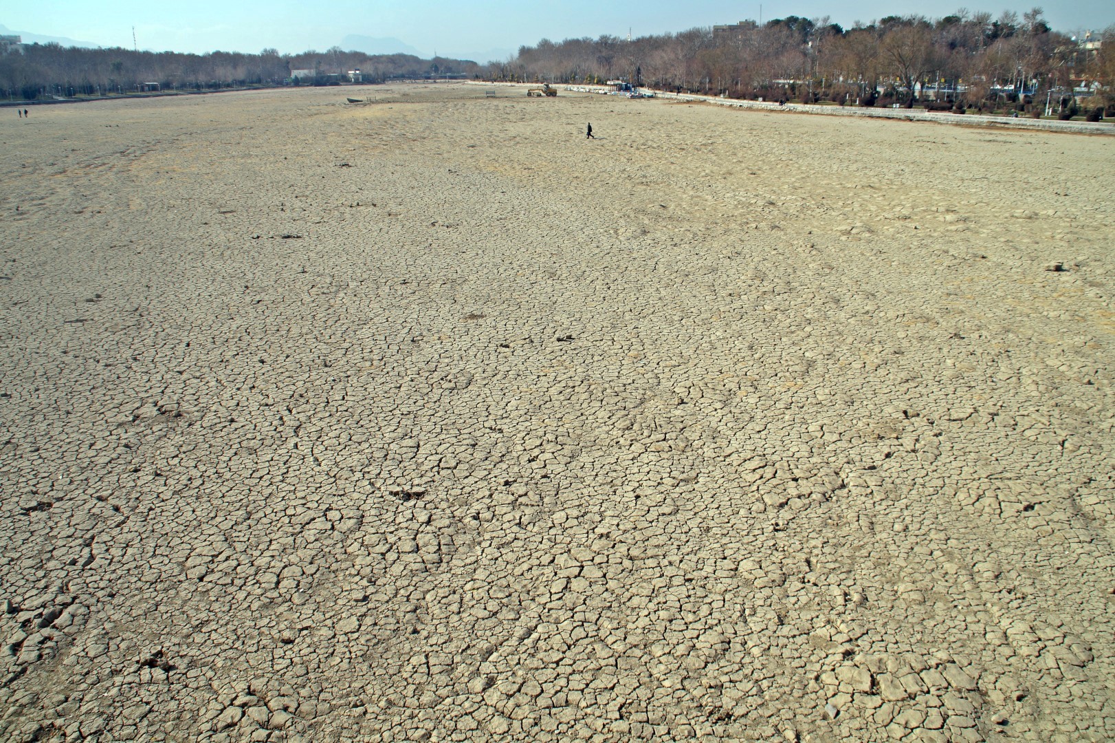 The dried out river
