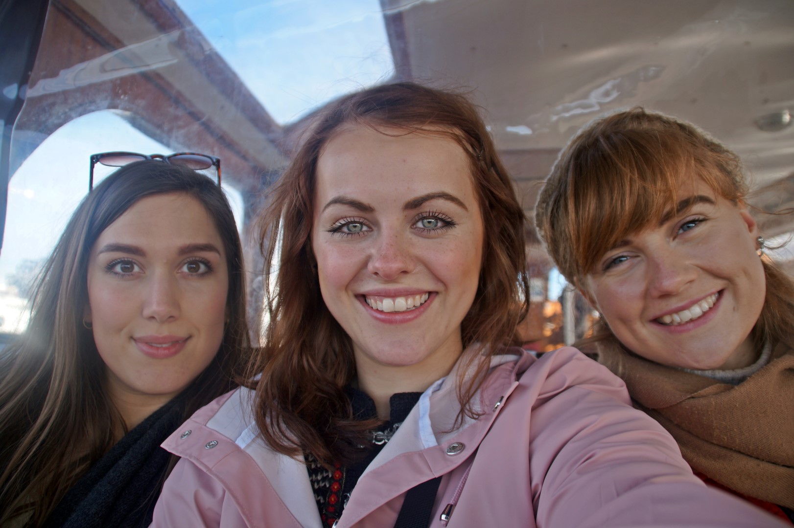 With my girls on the ferry!