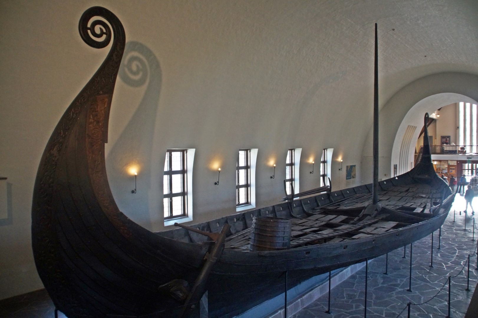 The Oseberg Ship, excavated from the largest known ship burial in the world.