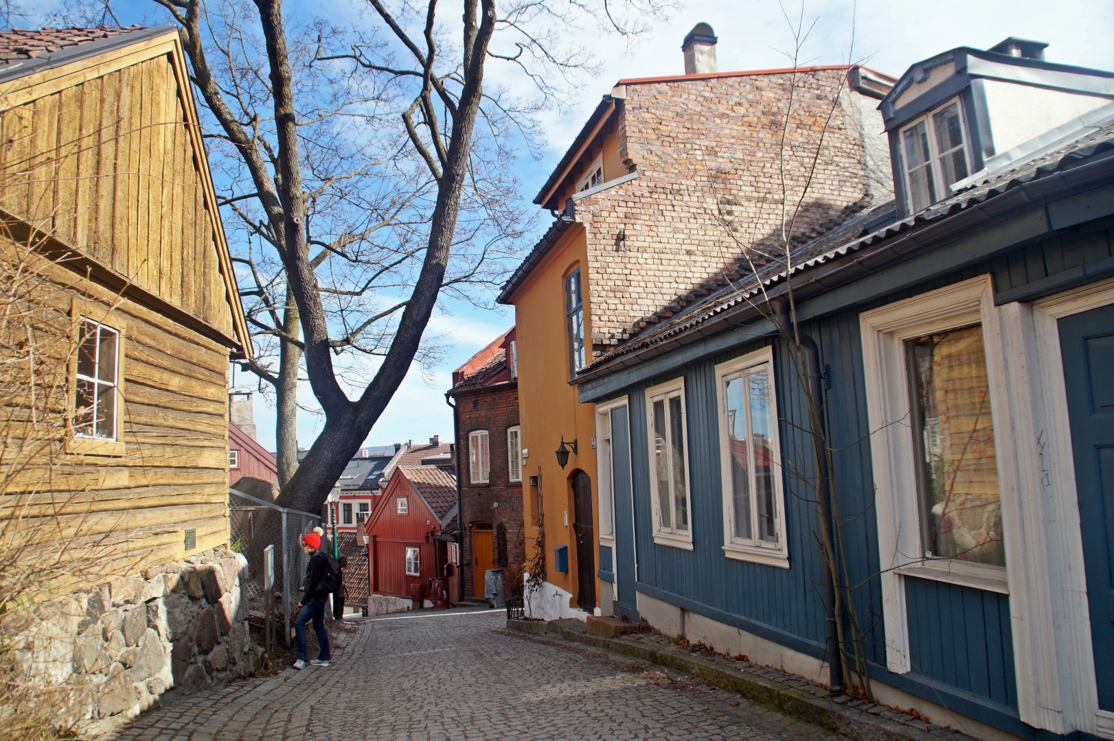 An old street close to Old Aker Church