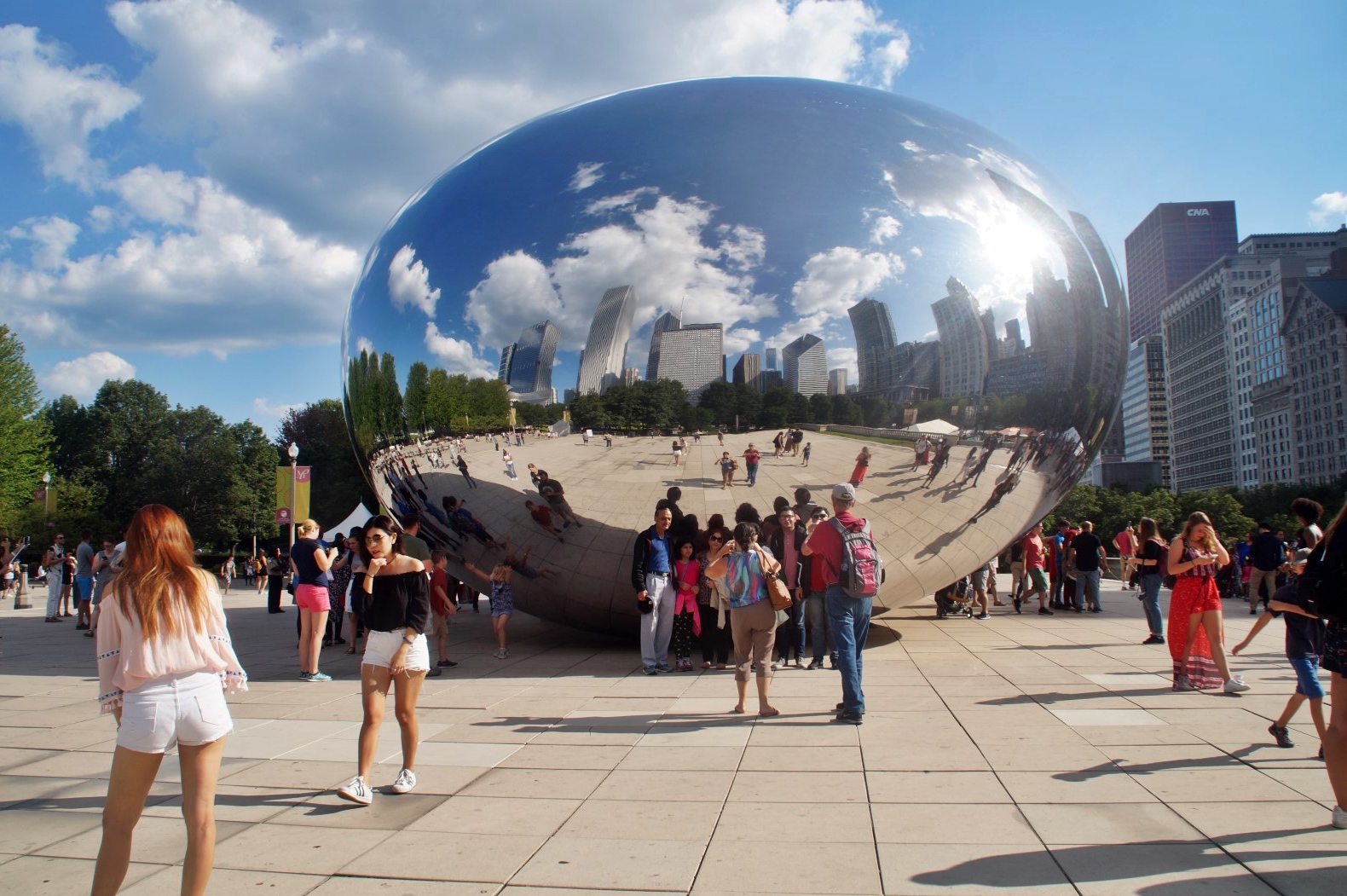 "The Bean" - A famous landmark in Chicago.