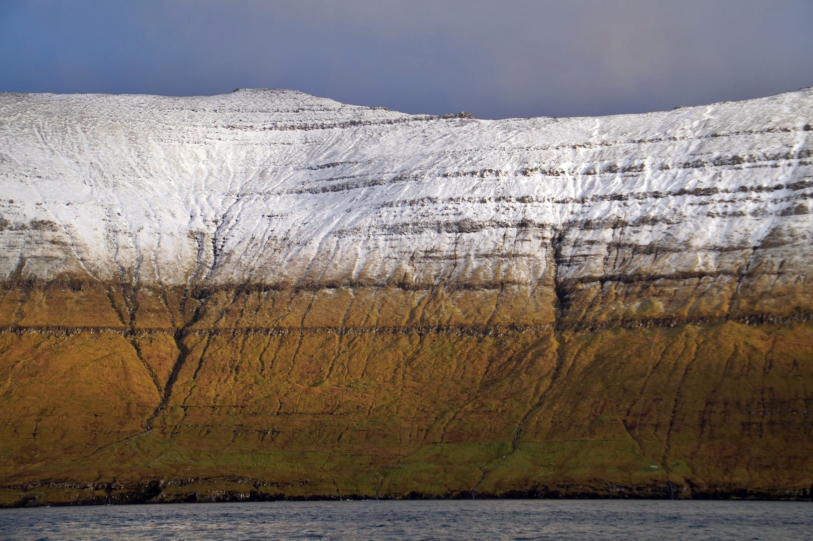 View of Blankskali on Kalsoy