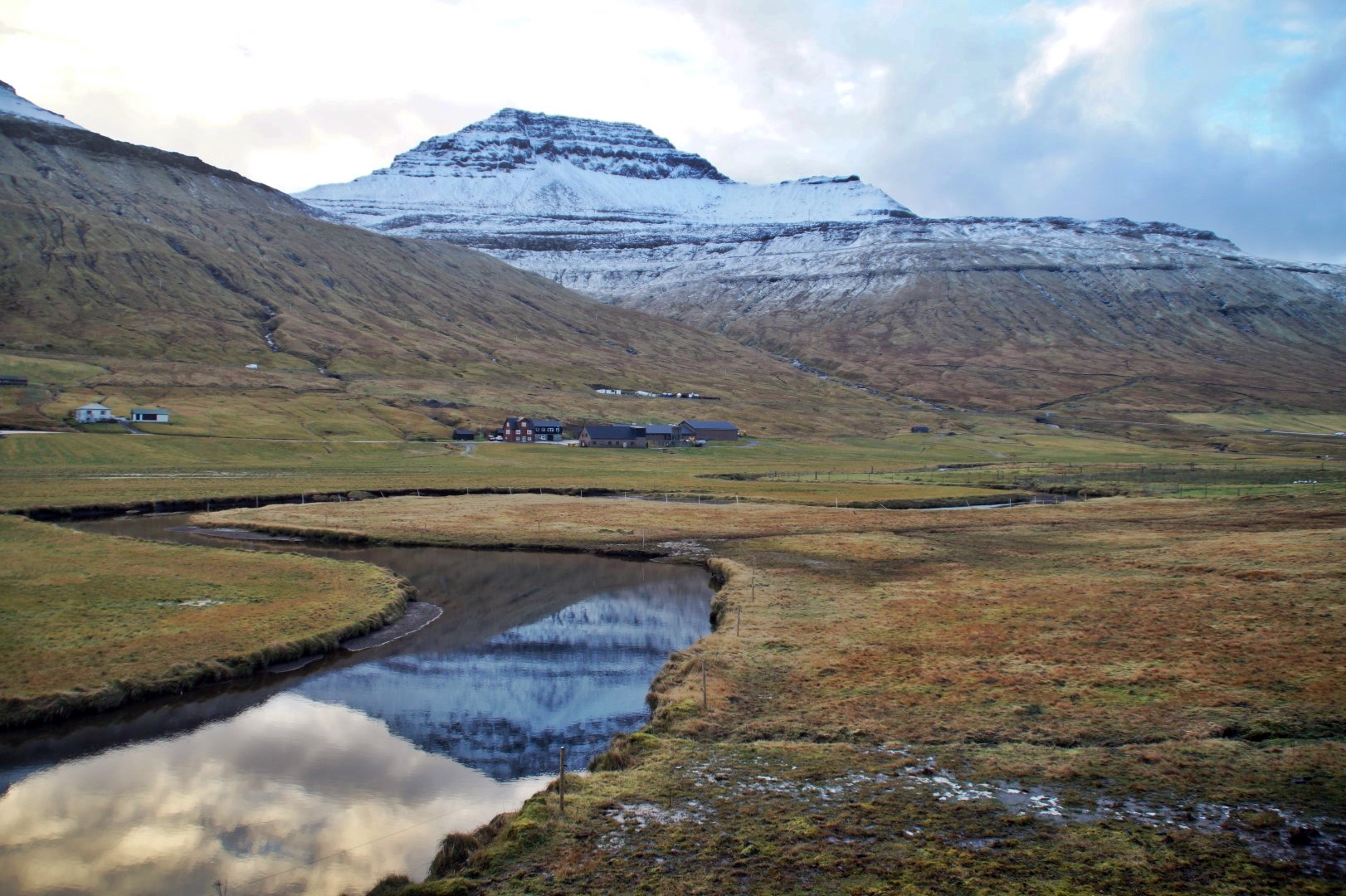 A stunning view in Kollafjørður while waiting for the next car