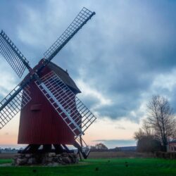 Kappel Stubmølle, Lolland: A winter…