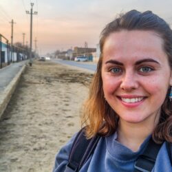 The only tourist in town:…